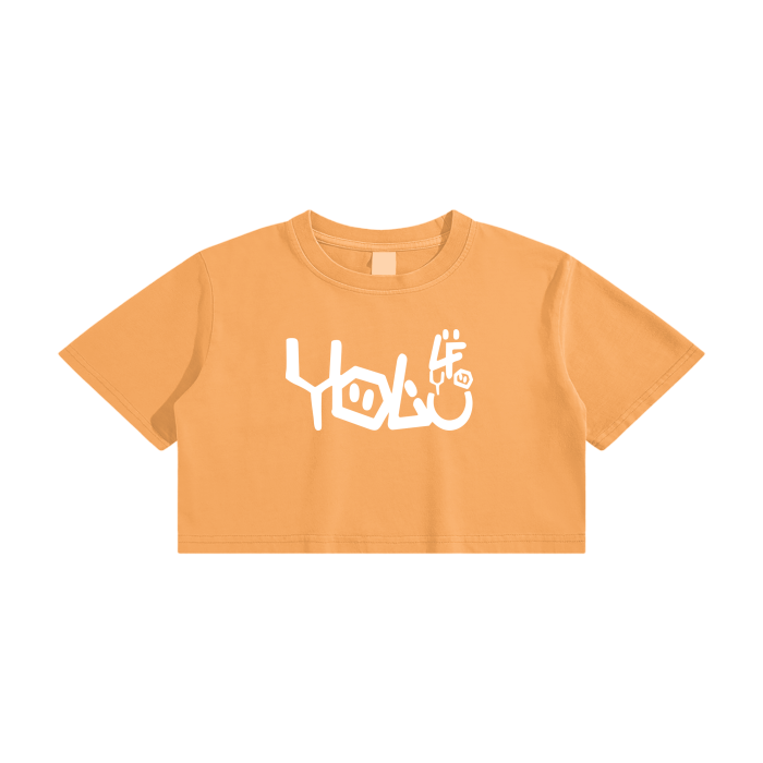 Yolfy woman crop top tee