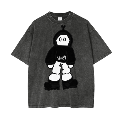 Black and white Yolfy man tee