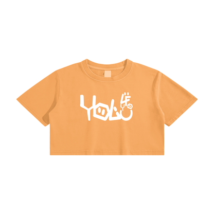 Yolfy woman crop top tee