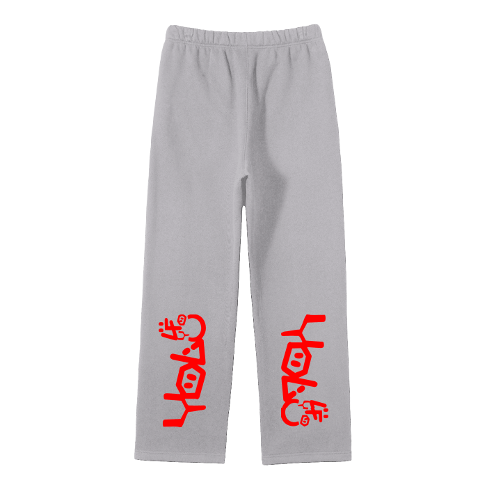 Streetwear Unisex Solid Color Fleece Straight Leg Pants