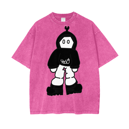 Black and white Yolfy man tee