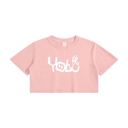 Yolfy woman crop top tee