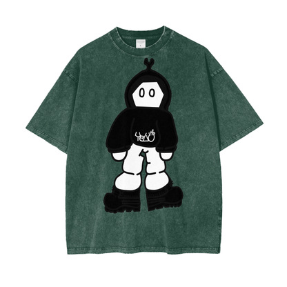 Black and white Yolfy man tee